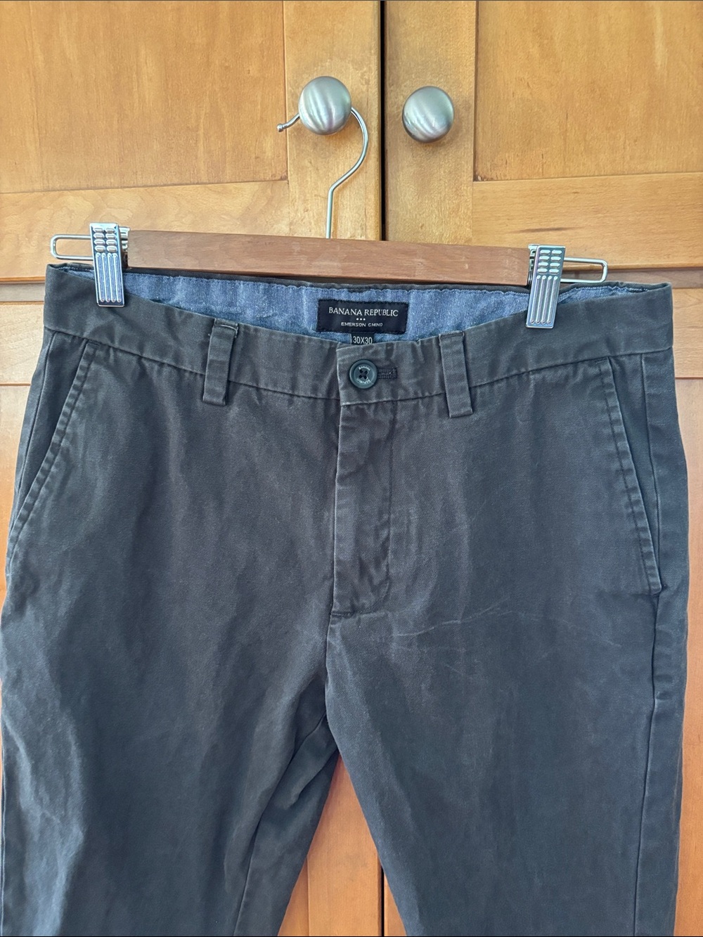 Banana Republic Men's Charcoal Gray Chino Pants 30x30